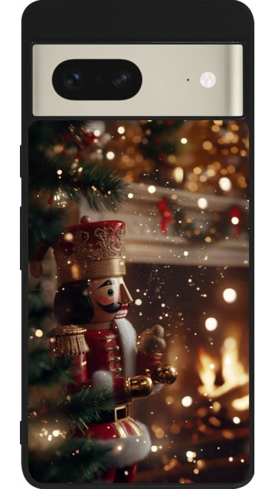 Google Pixel 7 Case Hülle - Silikon schwarz Christmas 25 Xmas Nutcracker