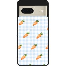 Google Pixel 7 Case Hülle - Silikon schwarz Easter 2026 Pattern carrots