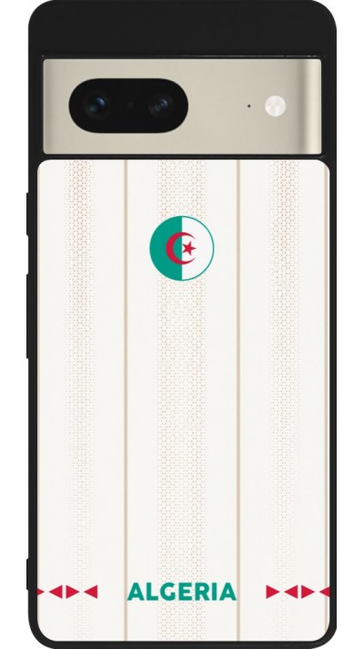 Google Pixel 7 Case Hülle - Silikon schwarz Algerien 2026 personalisierbares Fussballtrikot