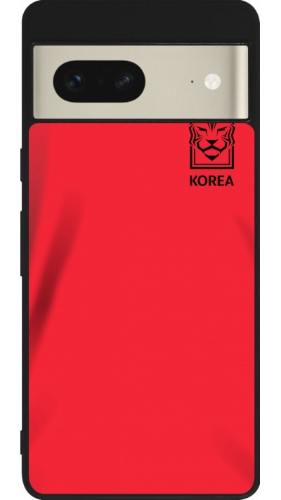 Google Pixel 7 Case Hülle - Silikon schwarz Südkorea 2022 personalisierbares Fussballtrikot Google Pixel 7 Case Hülle - Silikon schwarz Südkorea 2022 personalisierbares Fussballtrikot