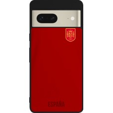 Google Pixel 7 Case Hülle - Silikon schwarz Spanien 2022 personalisierbares Fußballtrikot