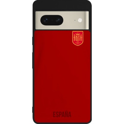 Google Pixel 7 Case Hülle - Silikon schwarz Spanien 2022 personalisierbares Fußballtrikot