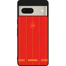 Google Pixel 7 Case Hülle - Silikon schwarz Spanien 2026 personalisierbares Fussballtrikot