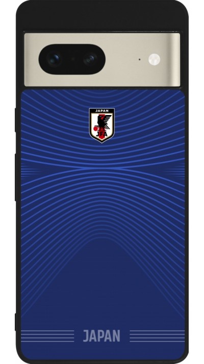 Google Pixel 7 Case Hülle - Silikon schwarz Japan 2026 personalisierbares Fussballtrikot