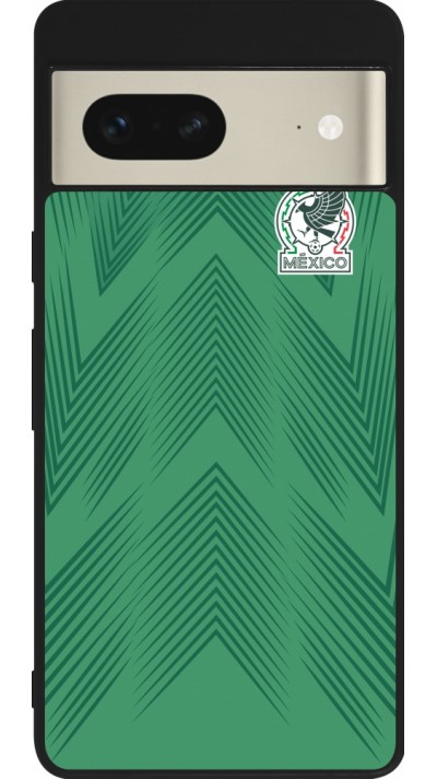 Google Pixel 7 Case Hülle - Silikon schwarz Mexiko 2022 personalisierbares Fussballtrikot Google Pixel 7 Case Hülle - Silikon schwarz Mexiko 2022 personalisierbares Fussballtrikot