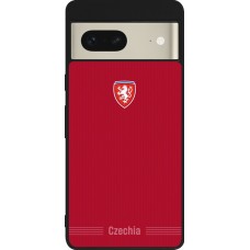 Google Pixel 7 Case Hülle - Silikon schwarz Tschechische Republik 2026 personalisierbares Fussballtrikot