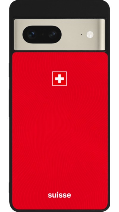 Google Pixel 7 Case Hülle - Silikon schwarz Schweiz 2026 personalisierbares Fussballtrikot