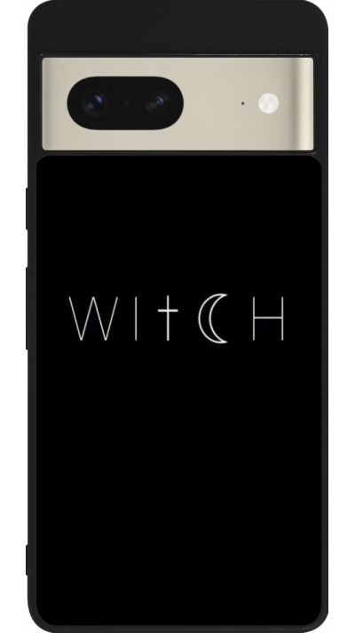 Google Pixel 7 Case Hülle - Silikon schwarz Halloween 22 witch word Google Pixel 7 Case Hülle - Silikon schwarz Halloween 22 witch word