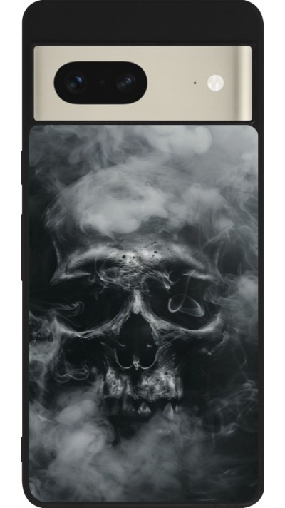Google Pixel 7 Case Hülle - Silikon schwarz Halloween 2024 smoky skull Google Pixel 7 Case Hülle - Silikon schwarz Halloween 2024 smoky skull