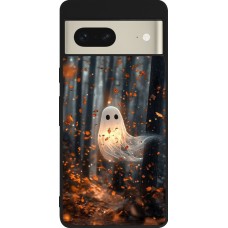 Google Pixel 7 Case Hülle - Silikon schwarz Halloween 2025 Ghost in the forest
