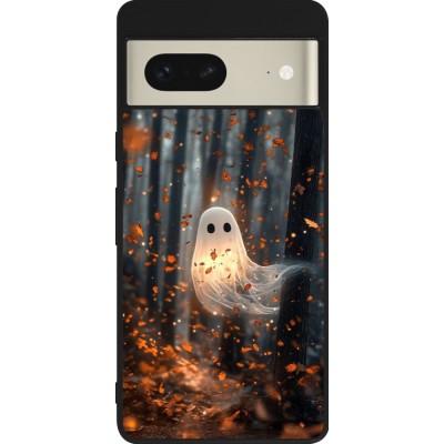 Google Pixel 7 Case Hülle - Silikon schwarz Halloween 2025 Ghost in the forest