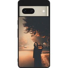 Google Pixel 7 Case Hülle - Silikon schwarz Halloween 2025 Scream