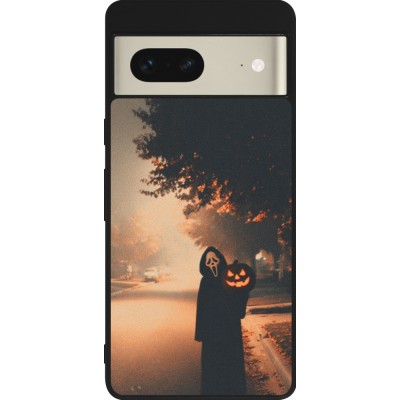 Google Pixel 7 Case Hülle - Silikon schwarz Halloween 2025 Scream