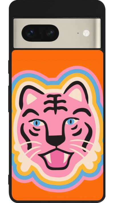 Google Pixel 7 Case Hülle - Silikon schwarz Lion colors 2026
