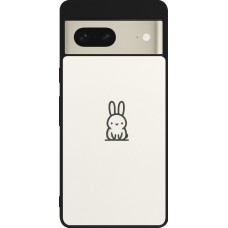 Google Pixel 7 Case Hülle - Silikon schwarz Minimal Häschen Süße