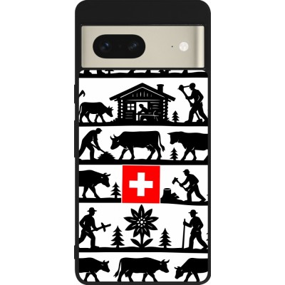 Google Pixel 7 Case Hülle - Silikon schwarz Poya Schweiz 1