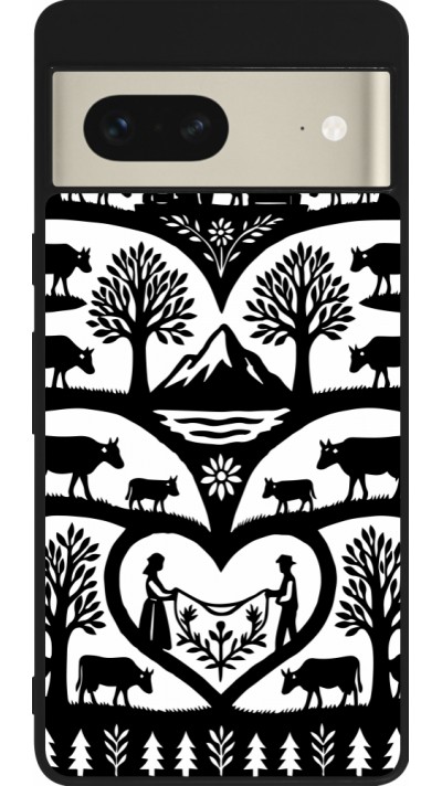 Google Pixel 7 Case Hülle - Silikon schwarz Poya Schweiz 2