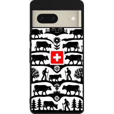 Google Pixel 7 Case Hülle - Silikon schwarz Poya Schweiz 3
