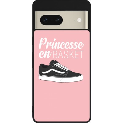 Google Pixel 7 Case Hülle - Silikon schwarz princesse en basket