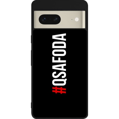 Google Pixel 7 Case Hülle - Silikon schwarz Qsafoda 1