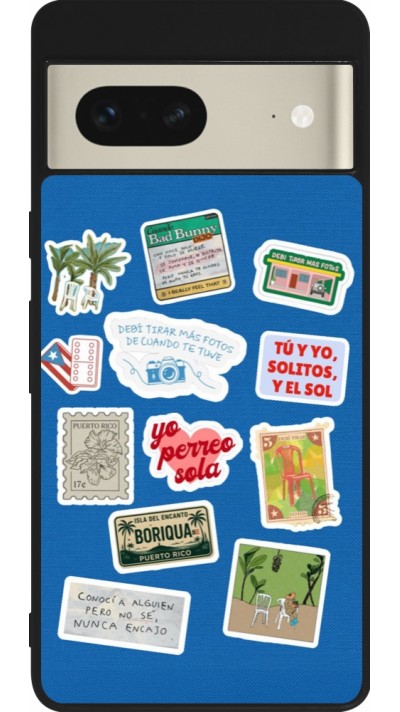 Google Pixel 7 Case Hülle - Silikon schwarz Seals of the Dominican Republic DTMF