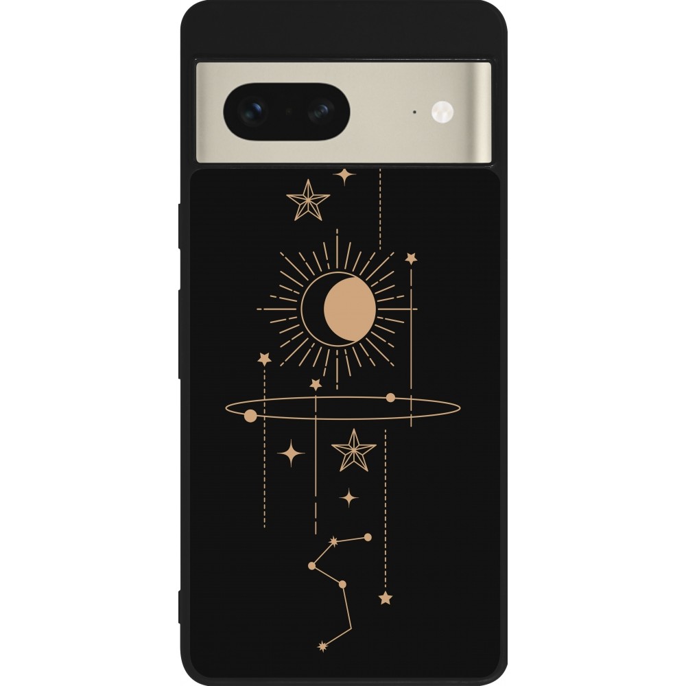 Google Pixel 7 Case Hülle - Silikon schwarz Spring 23 astro