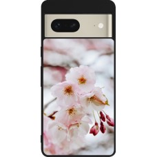 Google Pixel 7 Case Hülle - Silikon schwarz Cherry tree 2026