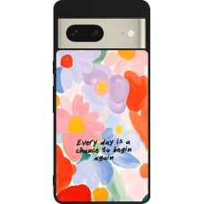 Google Pixel 7 Case Hülle - Silikon schwarz Every day is a chance 2026