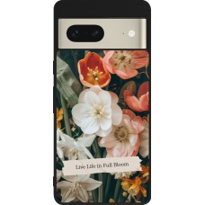 Google Pixel 7 Case Hülle - Silikon schwarz Full Bloom 2026