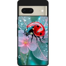 Google Pixel 7 Case Hülle - Silikon schwarz Ladybird in bloom 2026