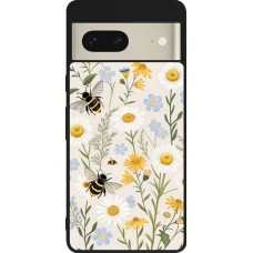 Google Pixel 7 Case Hülle - Silikon schwarz Pattern bees 2026