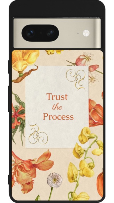 Google Pixel 7 Case Hülle - Silikon schwarz Trust the process 2026