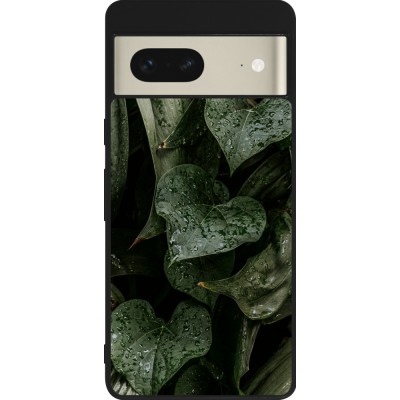 Google Pixel 7 Case Hülle - Silikon schwarz Spring 23 fresh plants