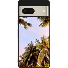 Google Pixel 7 Case Hülle - Silikon schwarz Summer 2023 palm tree vibe