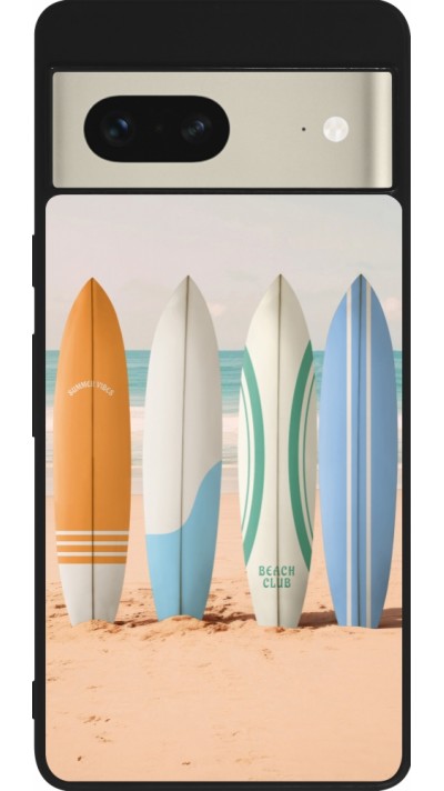 Google Pixel 7 Case Hülle - Silikon schwarz Summer surfboard 2025 Google Pixel 7 Case Hülle - Silikon schwarz Summer surfboard 2025