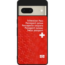 Google Pixel 7 Case Hülle - Silikon schwarz Swiss Passport