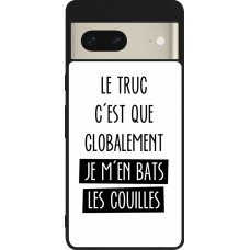 Google Pixel 7 Case Hülle - Silikon schwarz Le truc globalement bats les couilles