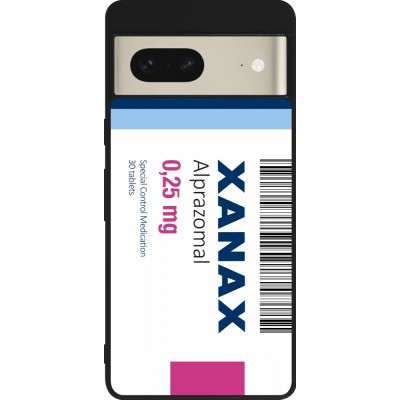 Google Pixel 7 Case Hülle - Silikon schwarz Xanax Alprazolam 2025