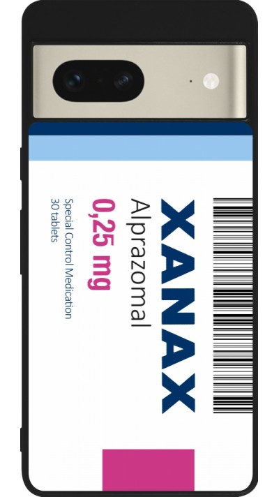 Google Pixel 7 Case Hülle - Silikon schwarz Xanax Alprazolam 2025