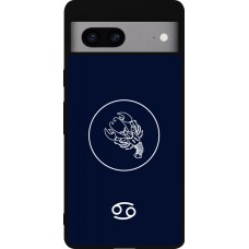 Google Pixel 7a Case Hülle - Silikon schwarz Astrologie Krebs