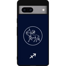 Google Pixel 7a Case Hülle - Silikon schwarz Astrologie Schütze