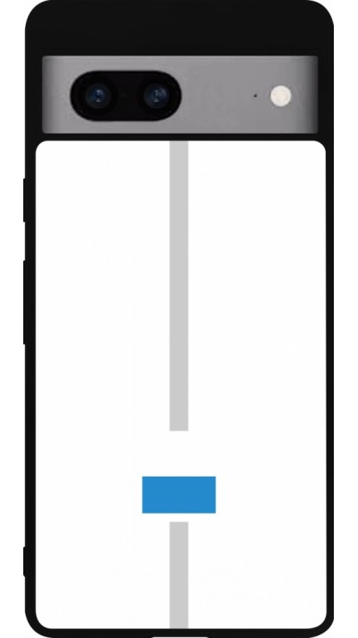 Google Pixel 7a Case Hülle - Silikon schwarz Kanton LU weiss