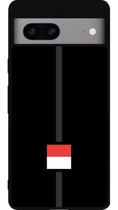 Google Pixel 7a Case Hülle - Silikon schwarz Kanton SO schwarz