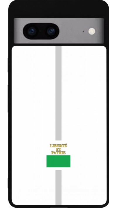 Google Pixel 7a Case Hülle - Silikon schwarz Kanton VD weiss