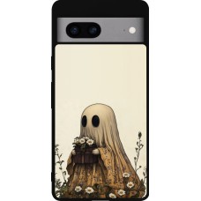 Google Pixel 7a Case Hülle - Silikon schwarz Halloween 2025 Ghost gardener