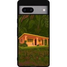 Google Pixel 7a Case Hülle - Silikon schwarz Benitos house DTMF