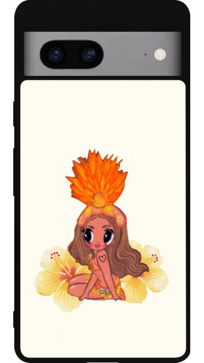 Google Pixel 7a Case Hülle - Silikon schwarz Karol G Tropicoqueta