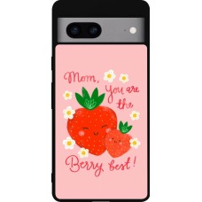 Google Pixel 7a Case Hülle - Silikon schwarz Mom 2026 Berry best