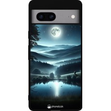 Google Pixel 7a Case Hülle - Silikon schwarz Ansicht des Nachthimmels