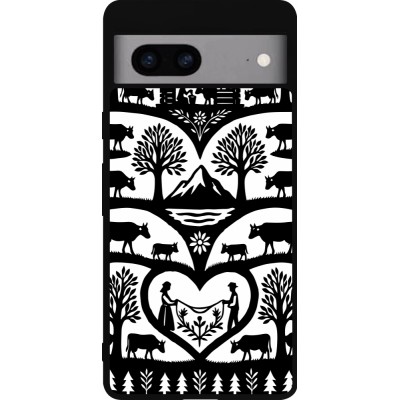 Google Pixel 7a Case Hülle - Silikon schwarz Poya Schweiz 2